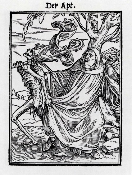 File:The Abbot, from The Dance of Death, by Hans Holbein the Younger