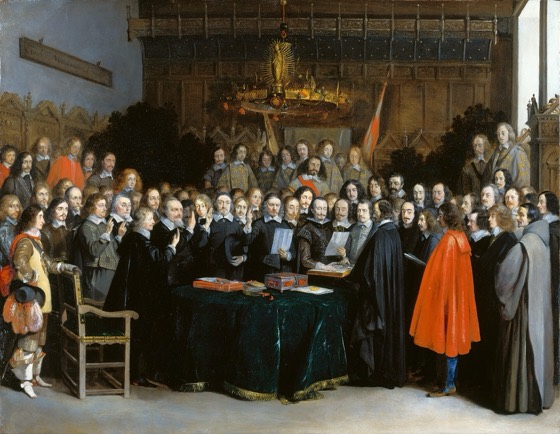 A Ratificação do Tratado de Münster (Gerard ter Borch, 1648)