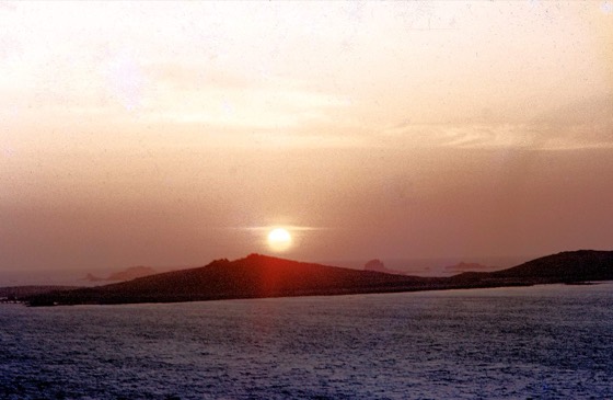 Pôr do sol nas Isles of Scilly