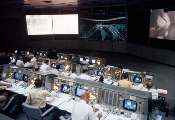 NASA Mission Control Room, Apollo era photograph
