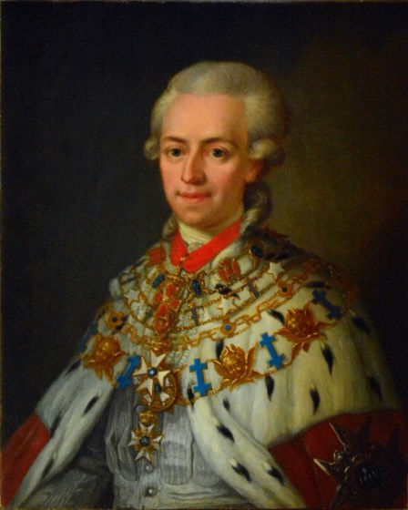 Retrato de nobre sueco do século XVIII
