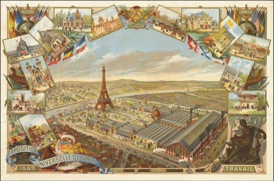 cromolitografia da Exposição Universal de 1889