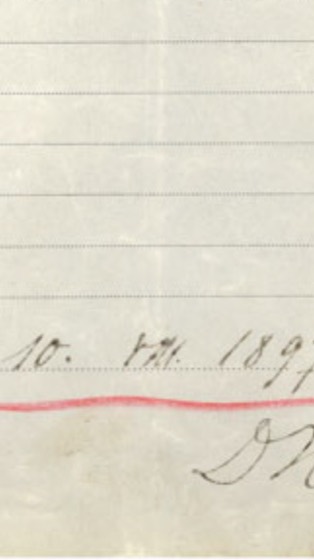 a data — Elberfeld, 10 de agosto de 1897 — e a assinatura de Hoffmann
