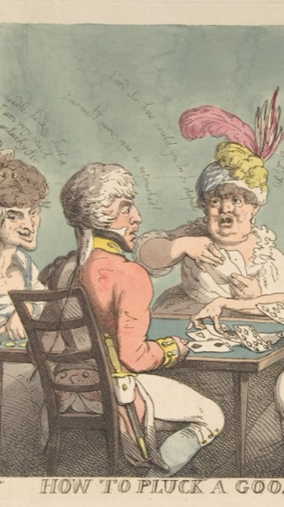 'How to Pluck a Goose' — jogadores de carta à mesa