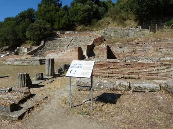 Apollonia (Albania). Ancient Roman odeon and library ( 2nd century AD ).