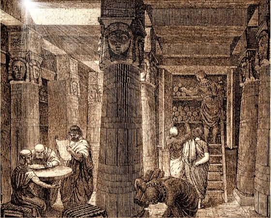 Library of Alexandria (sepia)