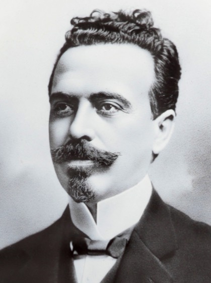 Foto oficial de Nilo Peçanha, presidente do Brasil entre 1909 e 1910.
