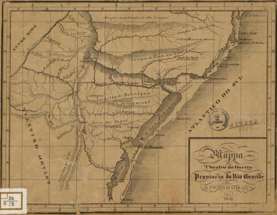 "Stampa do theatro da Guerra provincia do Rio de Grande do S. Pedro do Sul (Cartográfico)"